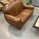 Old leather club sofa