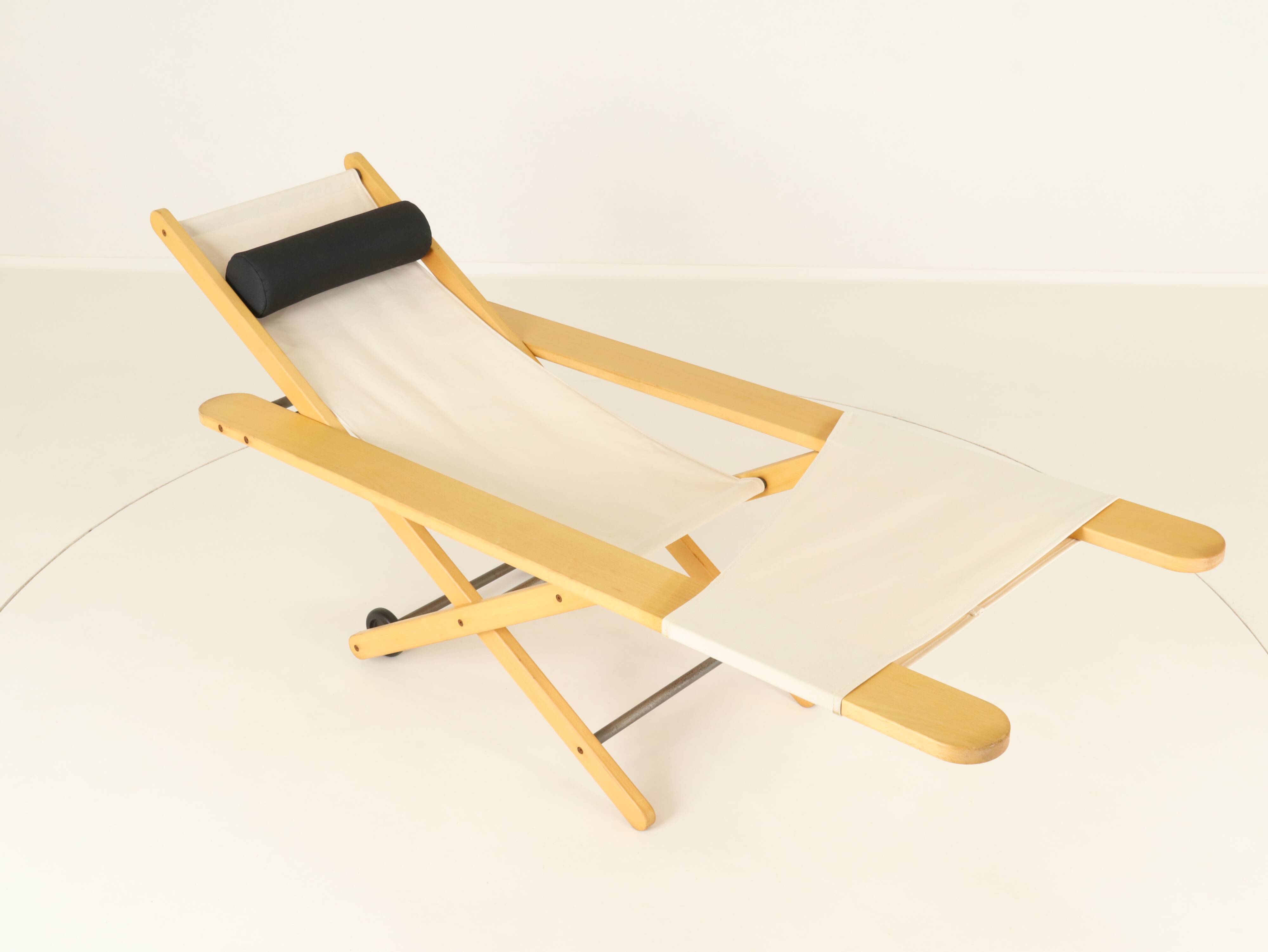 Unique outdoor prototype lounge chair likely B&B Italia, Italy, 1980s