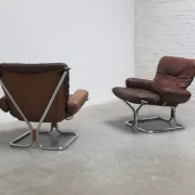 Pair of lounge chairs by Harald Relling for Westnofa, 1970s