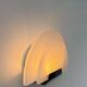 Vintage wall lamp "Diva" Ezio Didone for Arteluce, sandblasted glass and black metal, Italy 1970