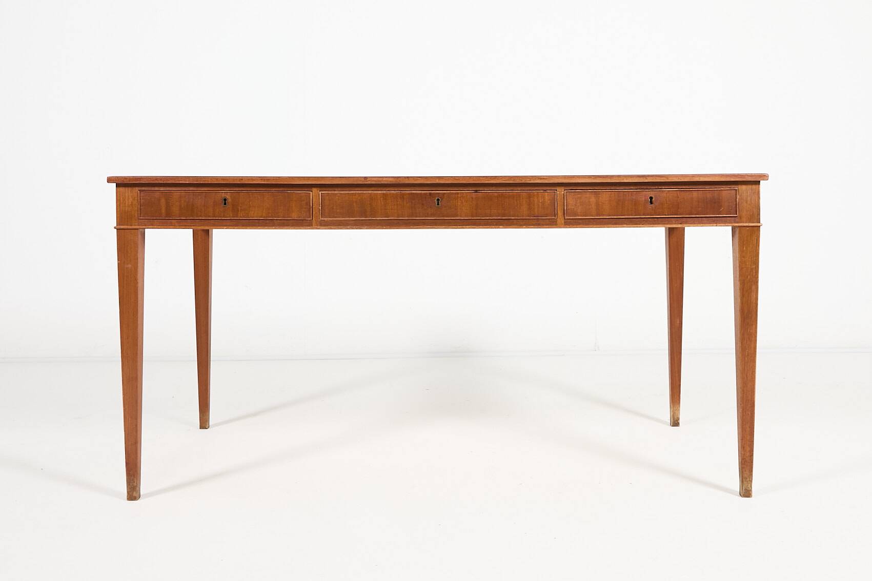 Bureau en acajou de Frits Henningsen, Danemark des années 1950