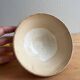 Old earthenware bowl on a pedestal, Digoin Sarreguemines model Georg.