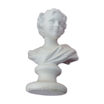 sulpture bust young boy in platre