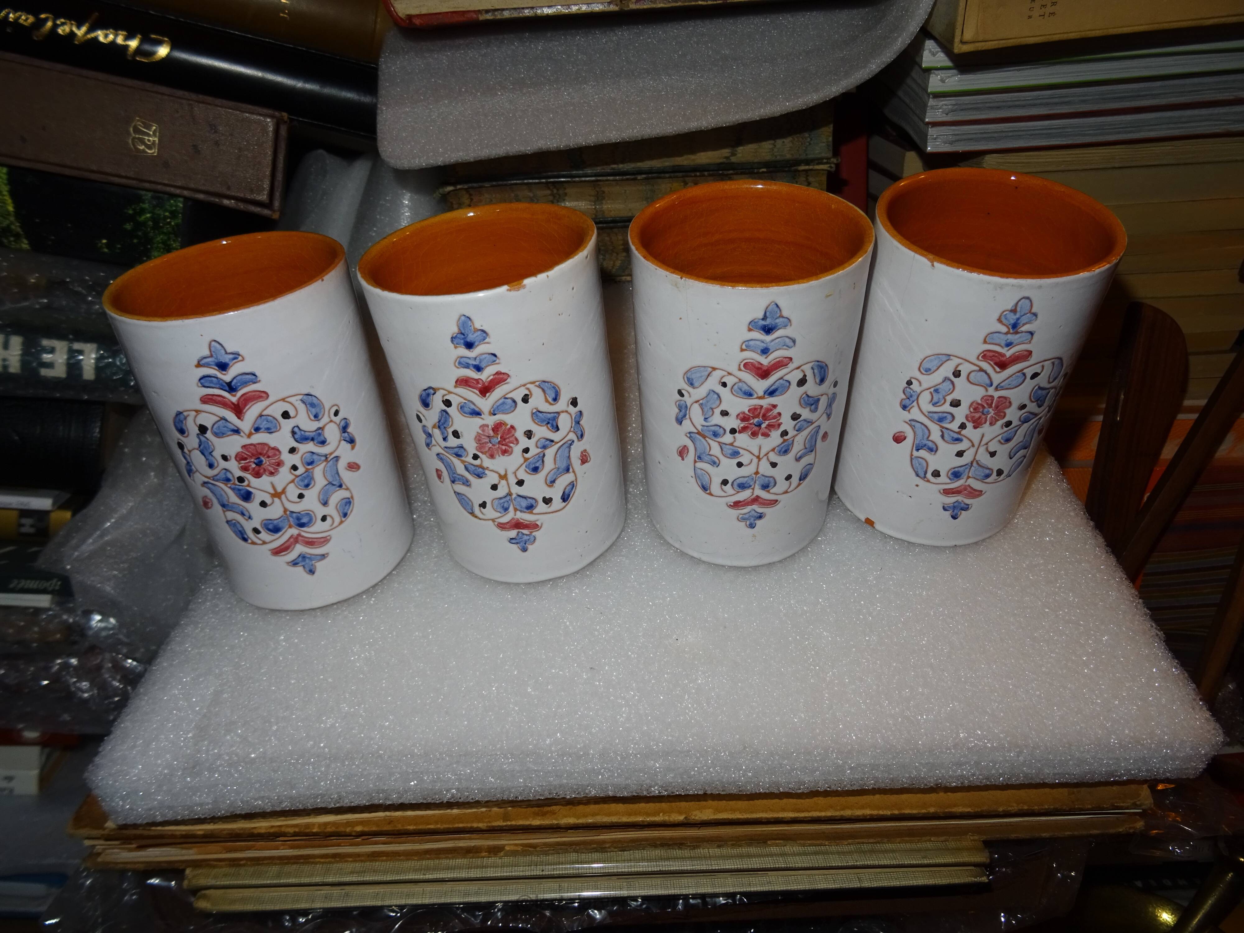 Orangeade service - pottery morocco ghrib salted - uncommon