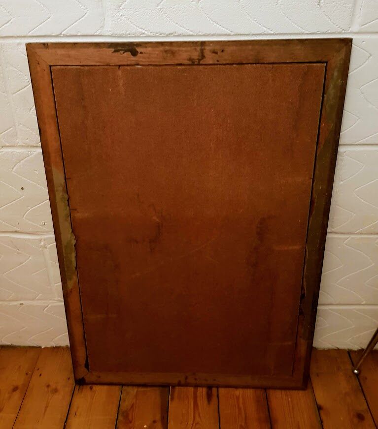 Abstract Painting on board, framed, circa 1970s