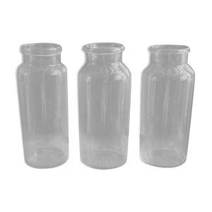 Set de 3 flacons de pharmacie anciens