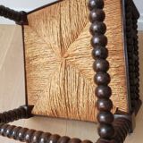 Corner chair in pearl wood