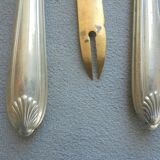 12 Antique Silver-Plated Melon Knives