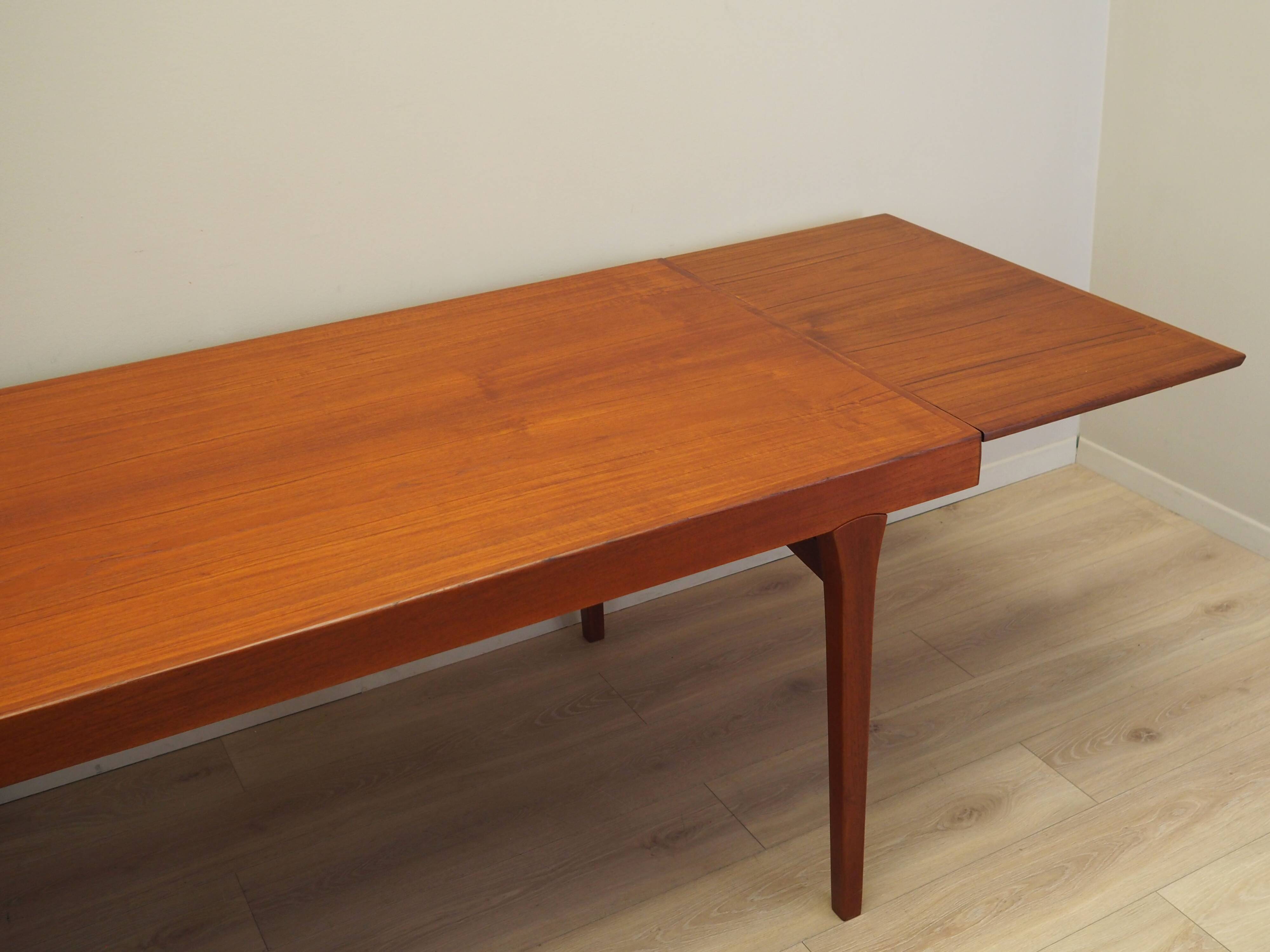 Teak table, Danish design, 1970s, production: Denmark
