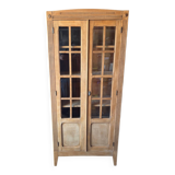 Vitrine parisienne bois brut