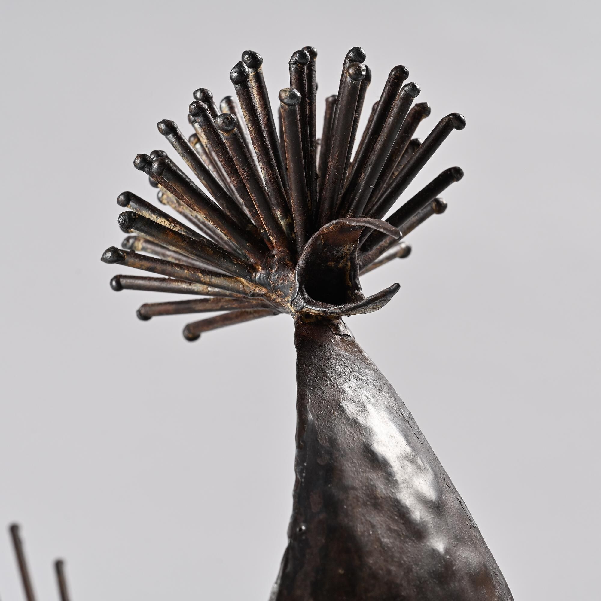 Sculpture coq par Michel Anasse, France vers 1960