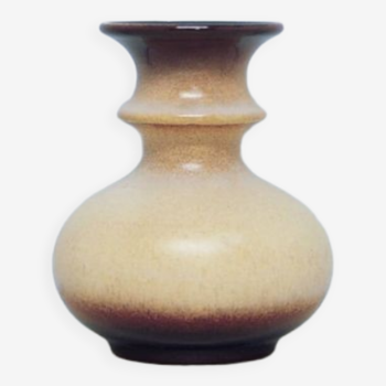 vintage beige tapered vase West Germany by Steuler