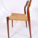 Set Of 4 Dining Chairs Model 71 Made In Teak By Niels O. Møller From 1960s