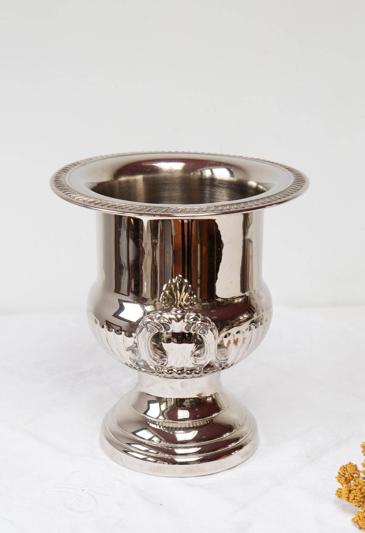 Louis XVI style silver-plated champagne bucket