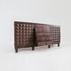 Brutalist Spanish carved sideboard credenza