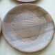 Set of 6 flat ceramic plates Chantillt Fish decoration in relief