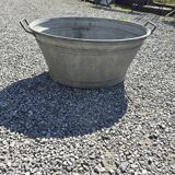 Ancienne bassine ou baignoire en zinc