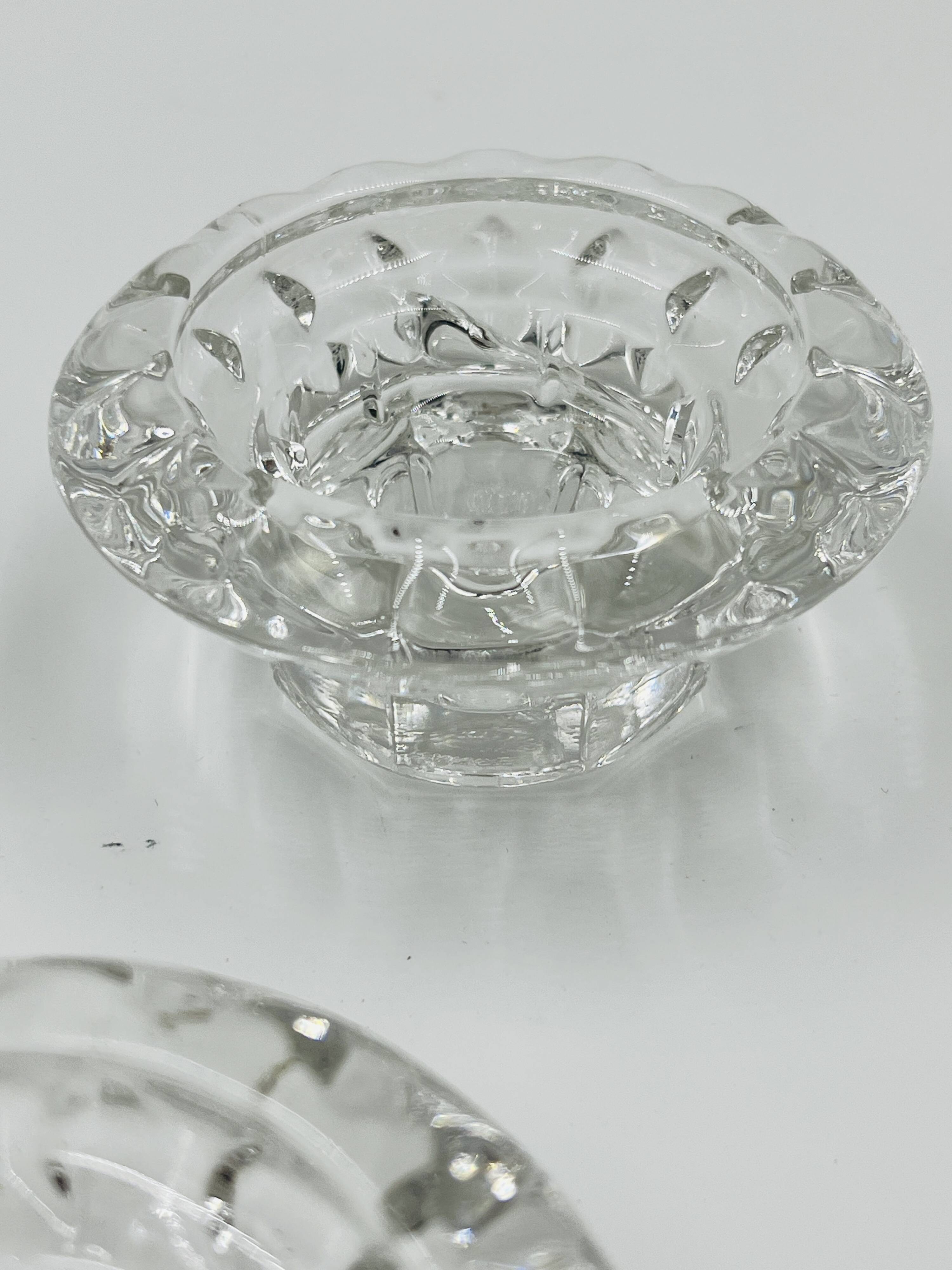 Set of 4 Cut Crystal Candle Holders Bolsius France 70s