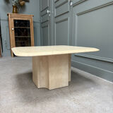 Table basse en travertin vintage