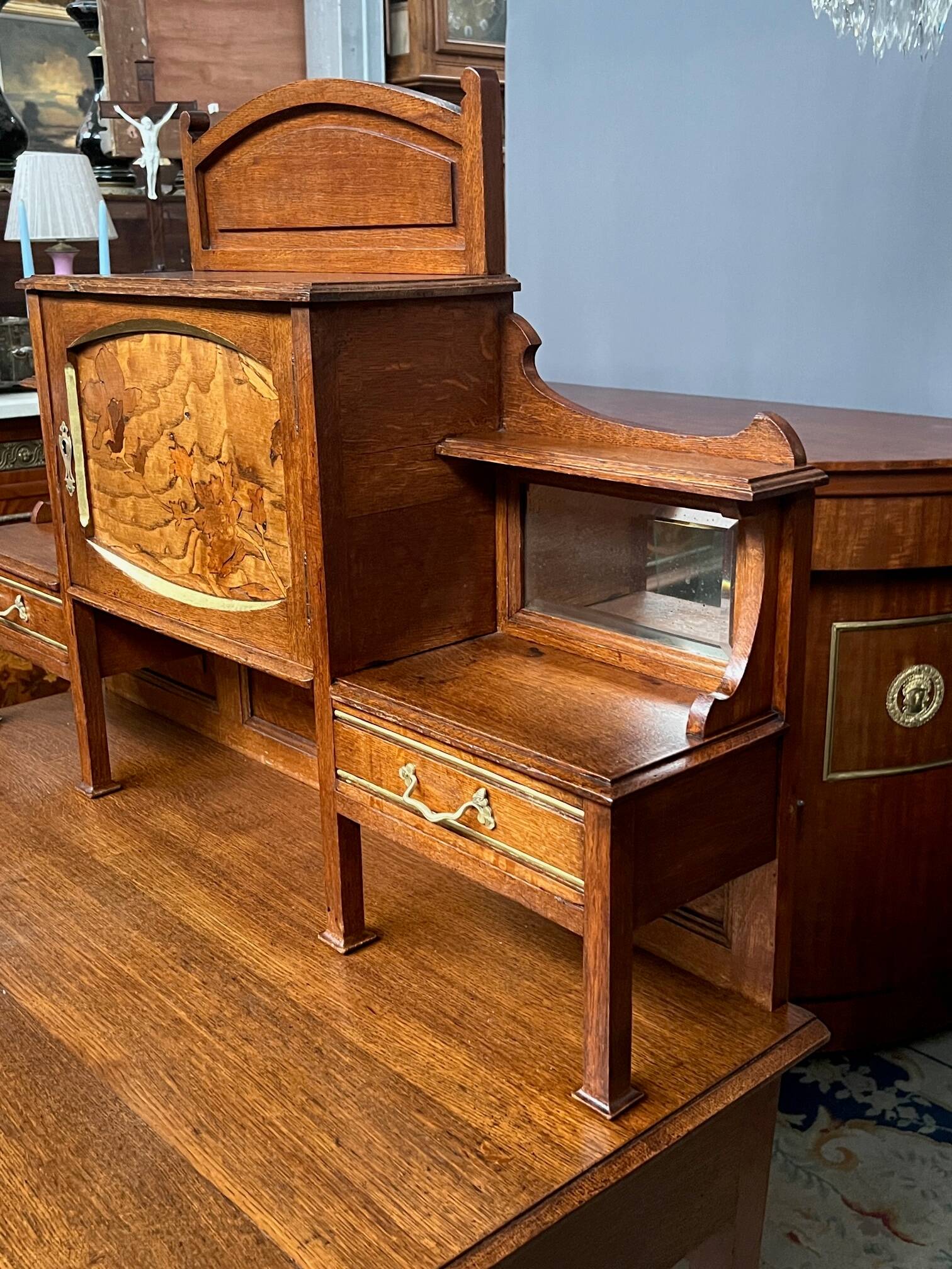 Antique French desk in Art Nouveau style.