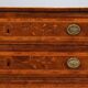 Antique neoclassical walnut commode from the 18th century.