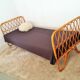 Vintage rattan daybed