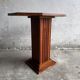 Interbellum side table with pronounced wood grain