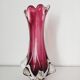Vase Murano splash pink glass