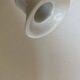 Neoclassical baluster candlestick in white porcelain 1960