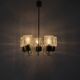 Art Deco All Glass Chandelier by Kamenicky Senov, 1960's, Czechoslovakia