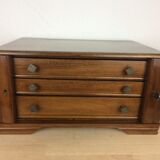 Safe cabinet 3 drawers for silver housewife