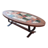 Table basse brutaliste années 70