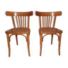 Pair of Czechoslovakia bistro chairs 5 bars