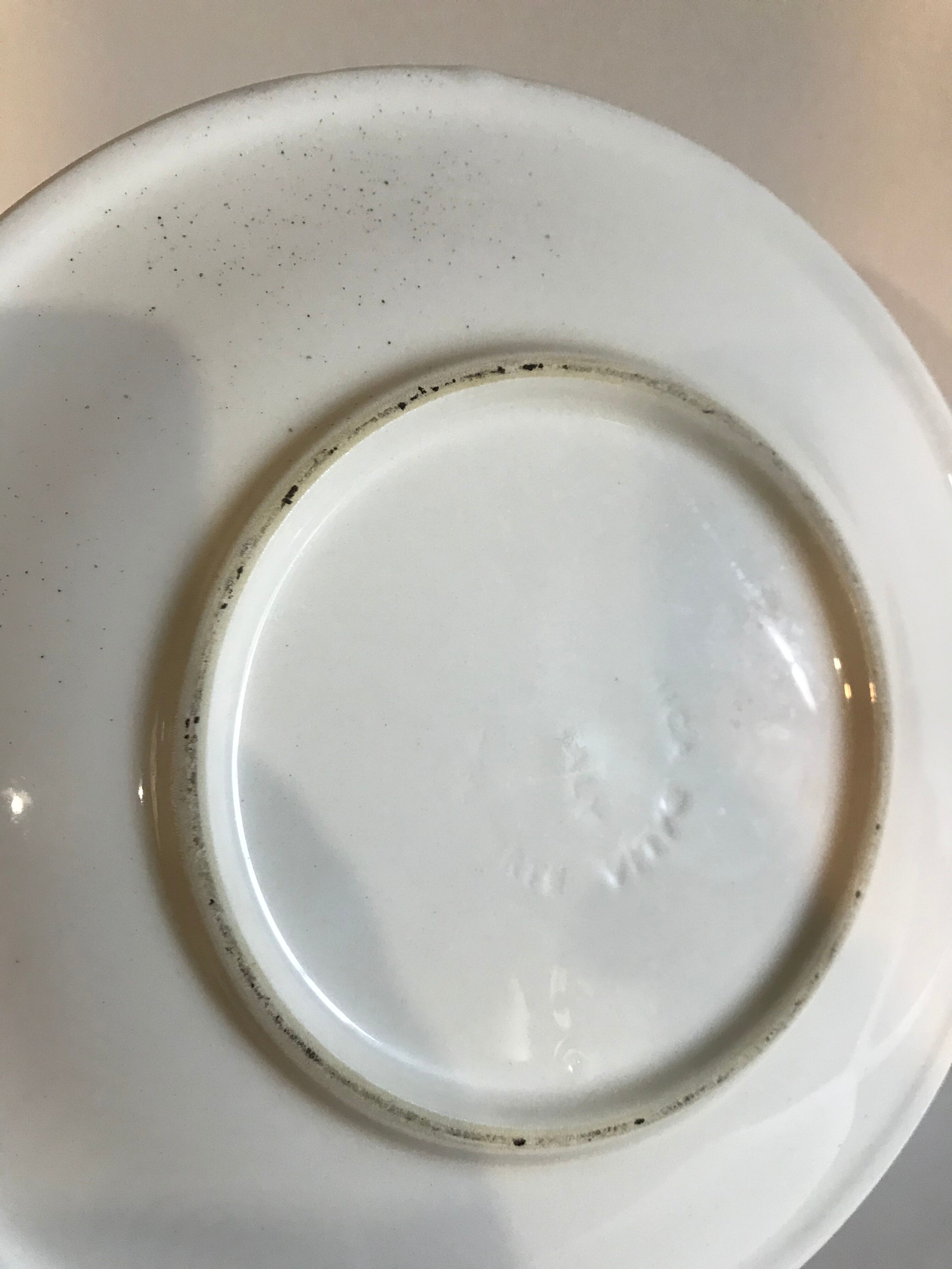 Five Ceramica Dalia dessert plates