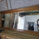 Miroir XXL biseauté en chêne, 210cm de L