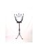 Floor candelabra in wrought iron and turned wood