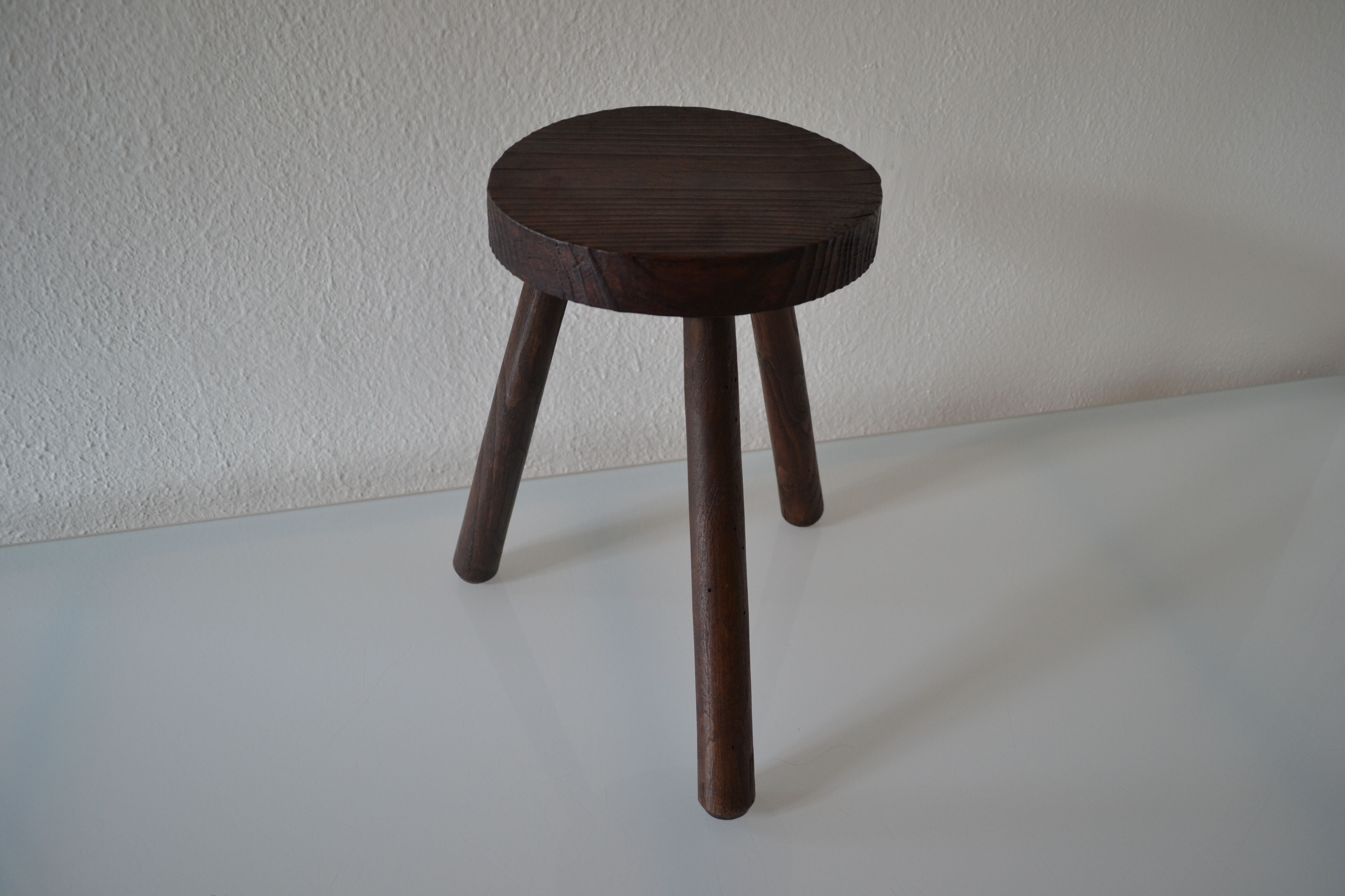 Brutalist modernist tripod stool 1950