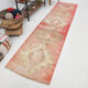 Red & beige vintage runner rug