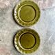 Pair of Luneville glazed earthenware dinner plates Elysée model