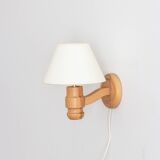 Swedish pine wall light, Solbackens Svarveri, Sweden, 1970s