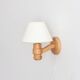 Swedish pine wall light, Solbackens Svarveri, Sweden, 1970s