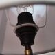 Purple ceramic ball lamp