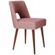 Shell chair in pink boucle, 1960s