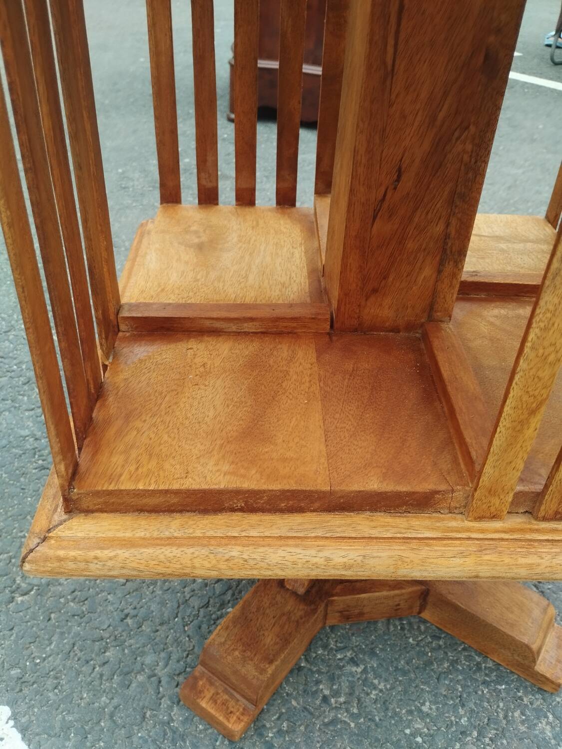 Beautiful antique vintage revolving bookcase