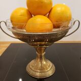 Art Deco brass cup and engraved cup