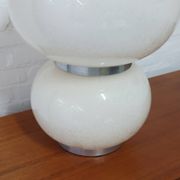 Murano pulegoso glass double shade table lamp Mazzega 1970s
