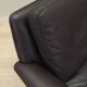 Fauteuil en cuir marron, design danois, années 1960, designer : Aage Christiansen.