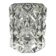 L1m crystal toothpick holder in art deco style