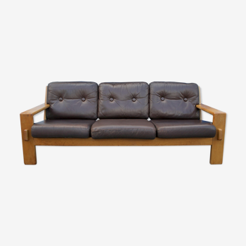 1970s leather sofa Bonanza, Esko Pajamies für Asko