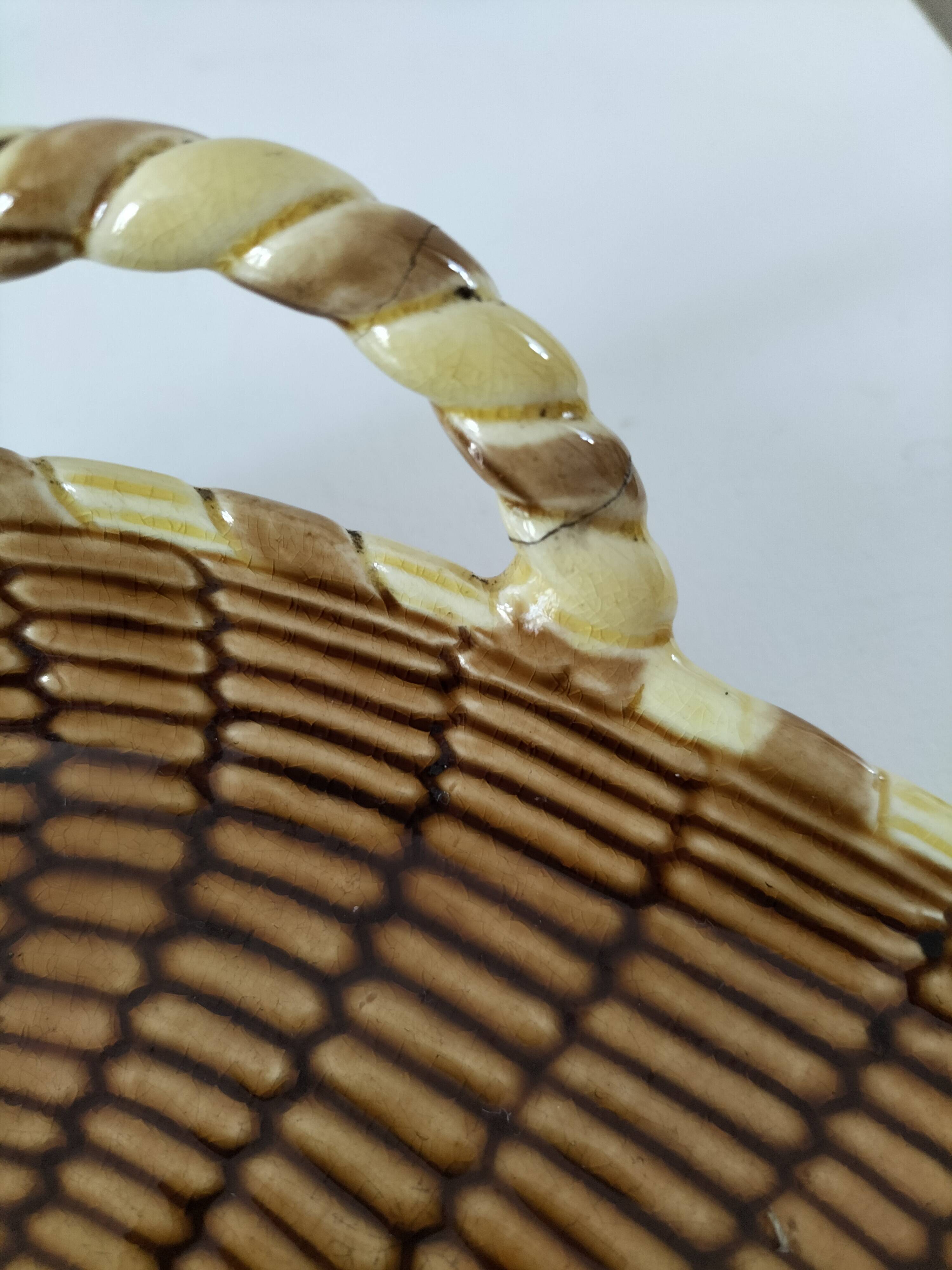 Old Sarreguemines smoking tray – rare model